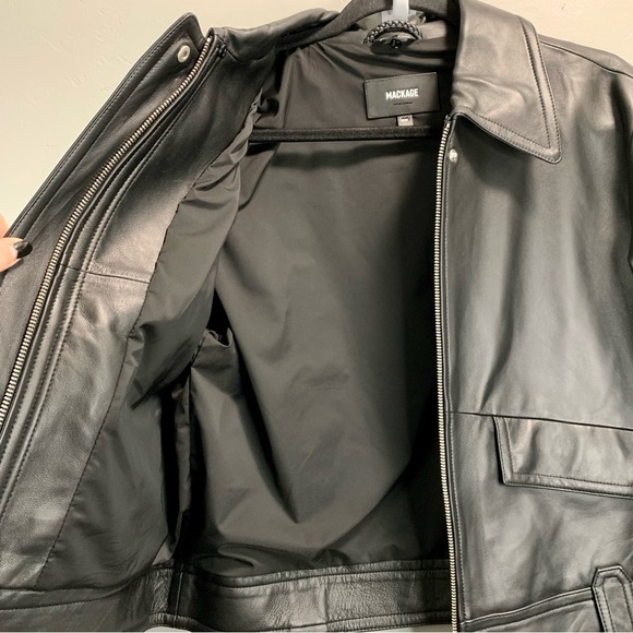 MACKAGE Lennox Lamb Leather Jacket - Picture 7 of 13
